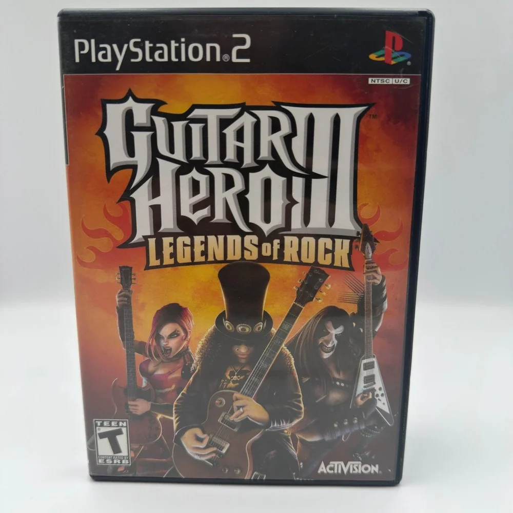 Guitar Hero III Legends of Rock Sony PlayStation 2 PS2 Game with Manual